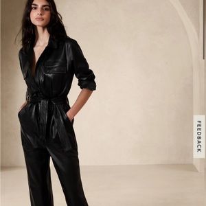 Medium BANANA REPUBLIC LEATHER JUMPSUIT